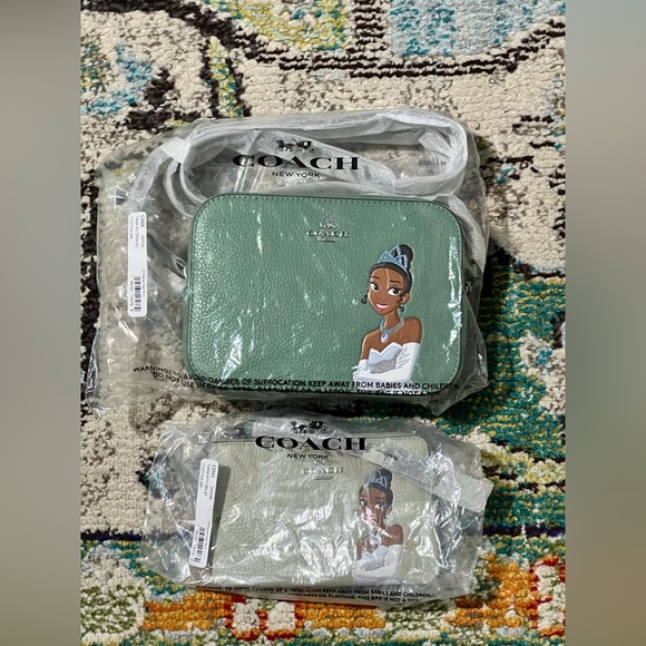 Coach Disney’s Princess Tiana Crossbody Bag and Wallet with Princess Design - Picture 2 of 2